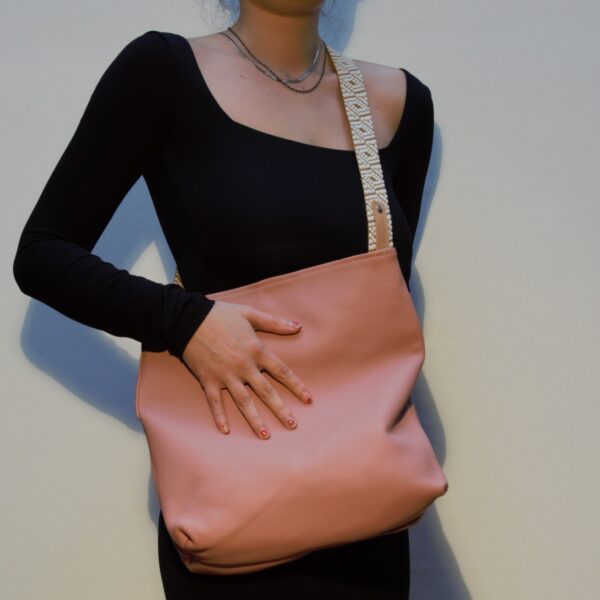 Sac signature Fany - Veau Rose pale – Image 2